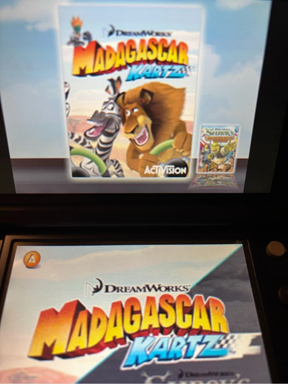 Shrek's Carnival Craze & Madagascar Kartz for Nintendo DS 2/1 video game
